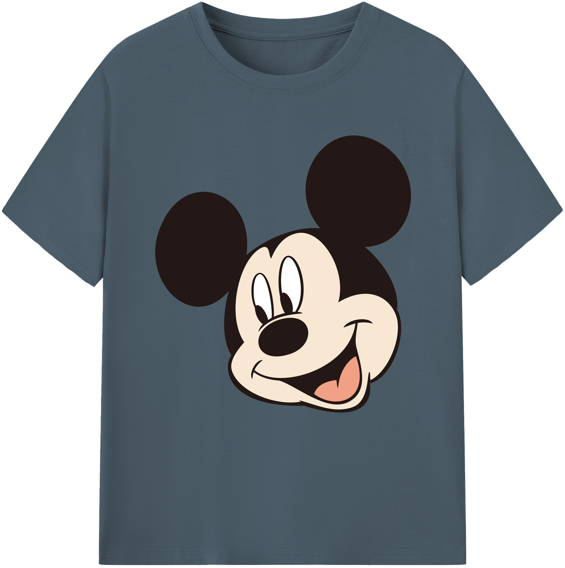 （画像用） ミッキーマウス Mickey Mouse 綿100％半袖Tシャツ（フロントプリント）